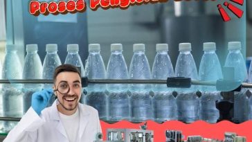 proses pengisian botol