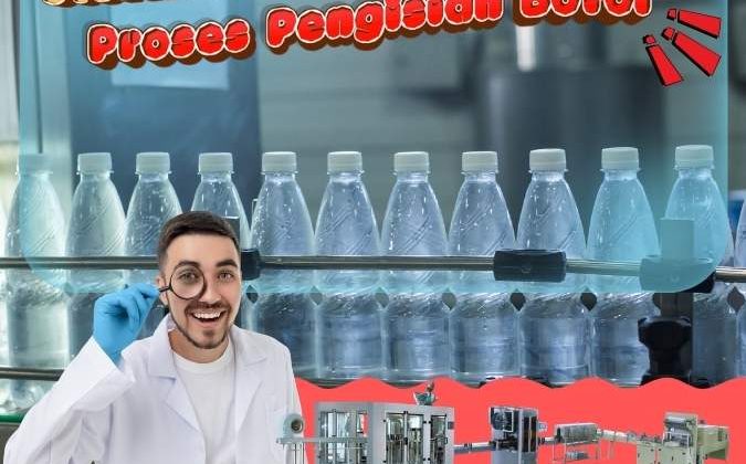 proses pengisian botol