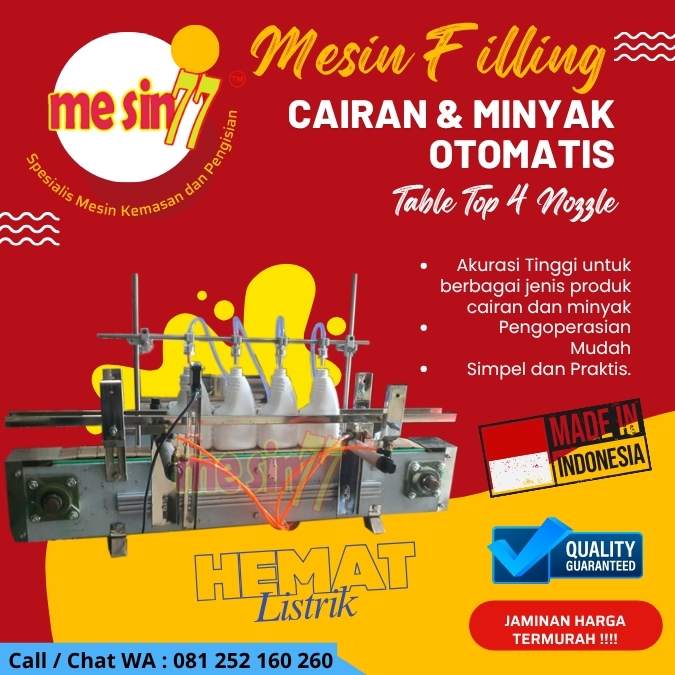 mesin filling 4 nozzle