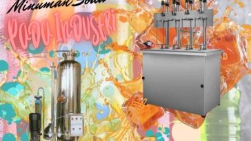 proses pembuatan minuman soda